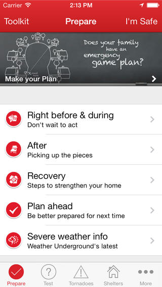 Tornado by American Red Cross and 6 Weather Apps that Could Save Your Life