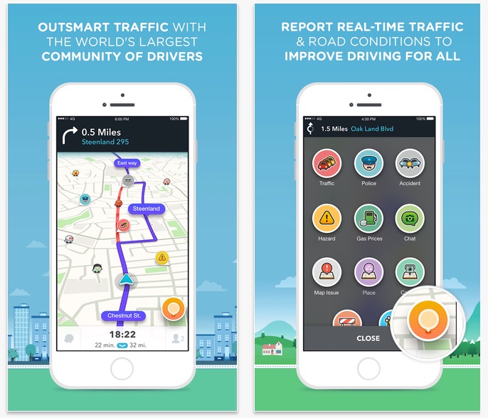 Top 3 Road Trip Apps for your Ride - Waze GPS Navigation Maps Social Traffic On The App Store