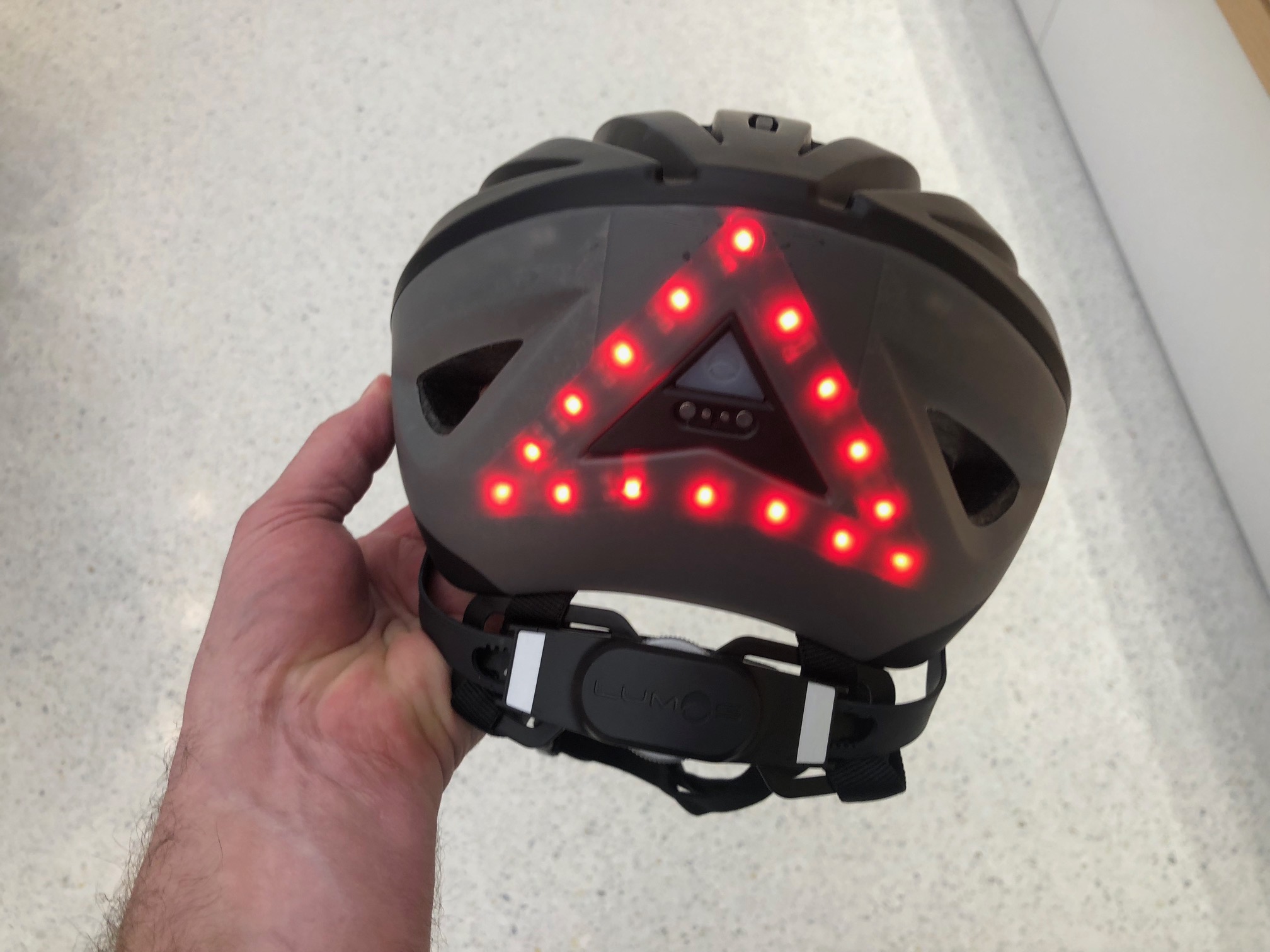 smart bike helmet with lights