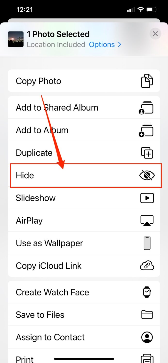how to hide photos on you phone