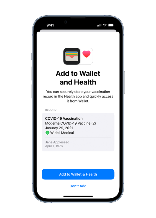 Apple Wallet Add Vaccination Card