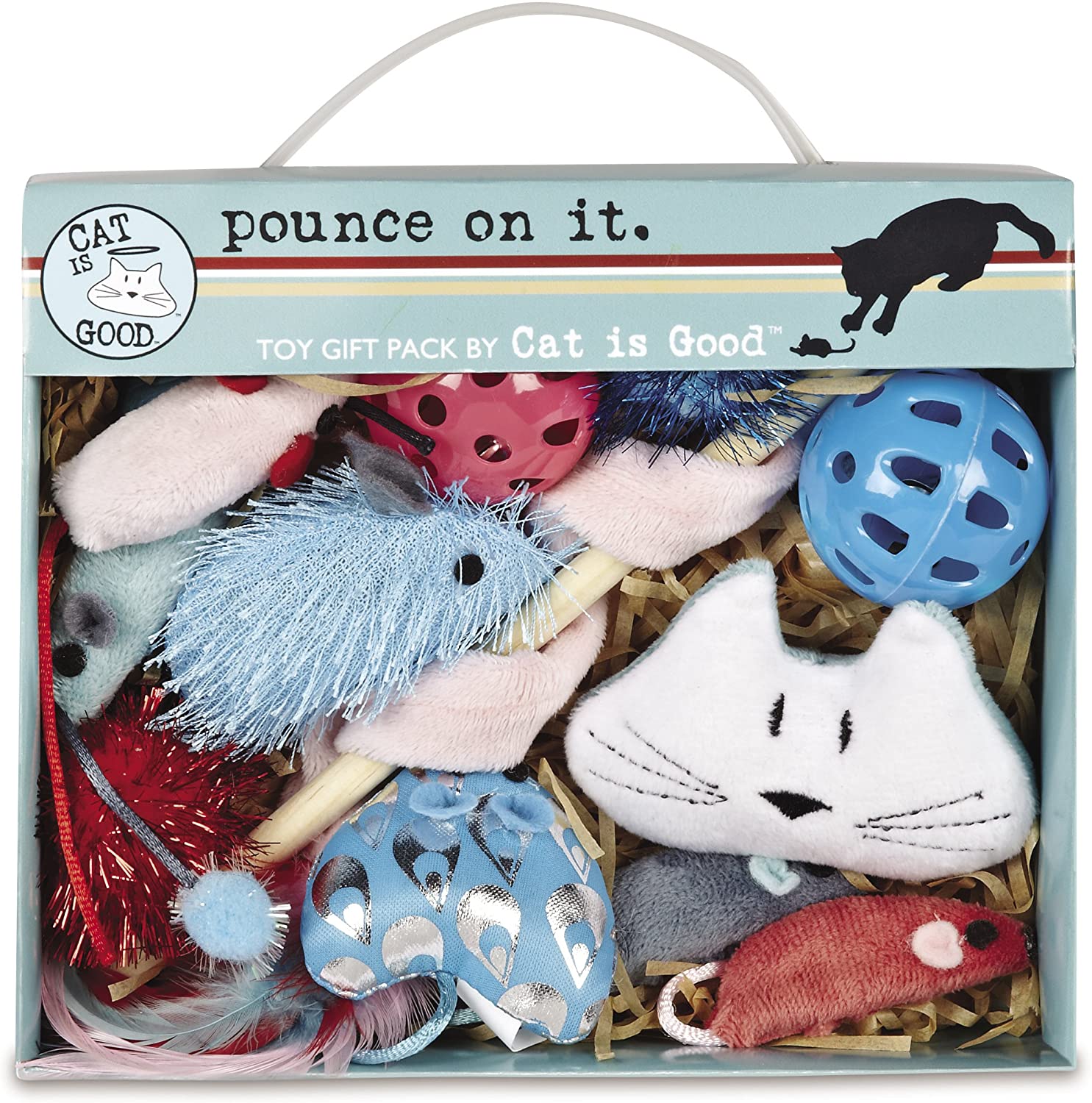 Cat Is Good 12 Piece Pounce Toy Gift Box