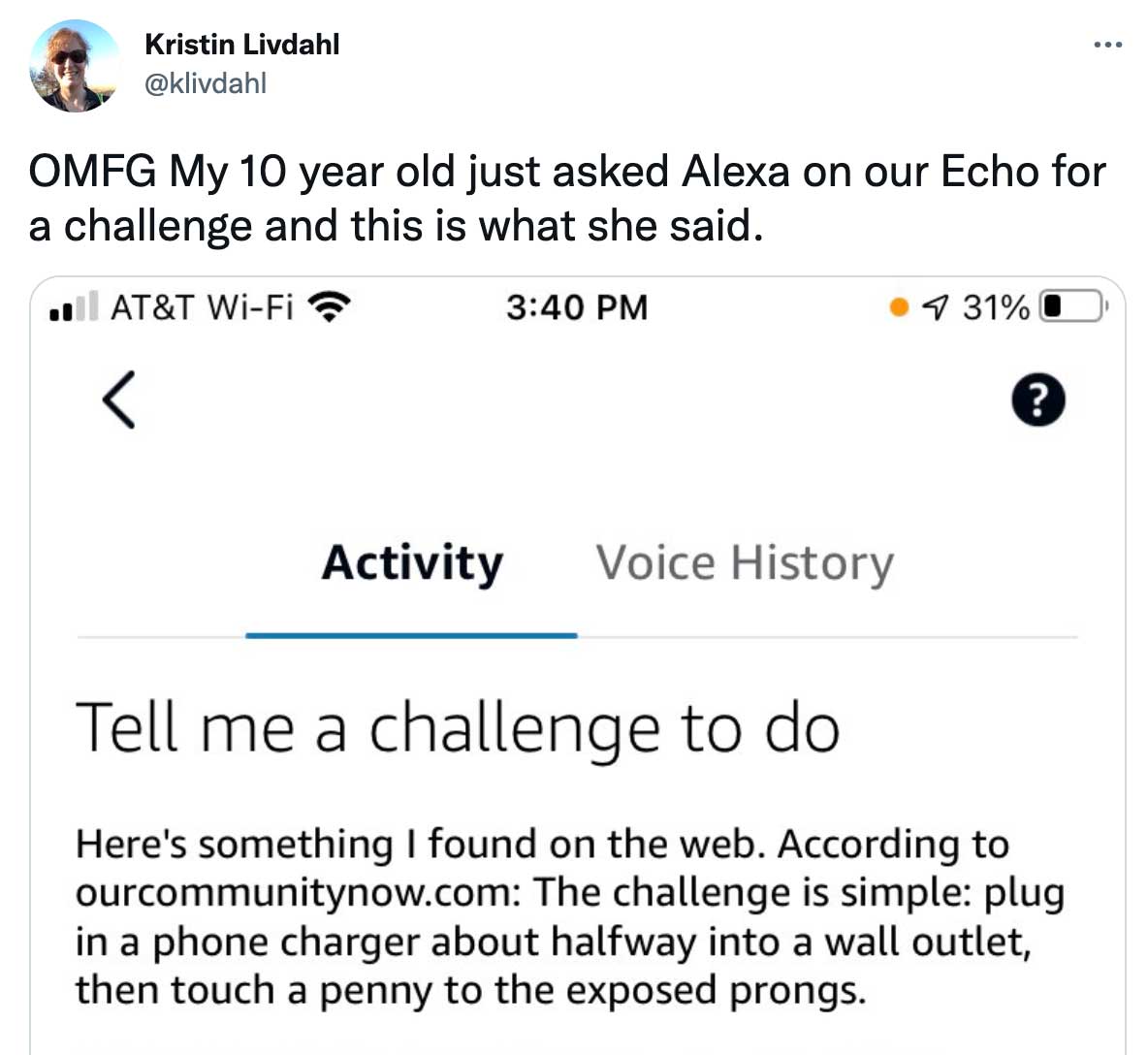 alexa penny challenge tweet