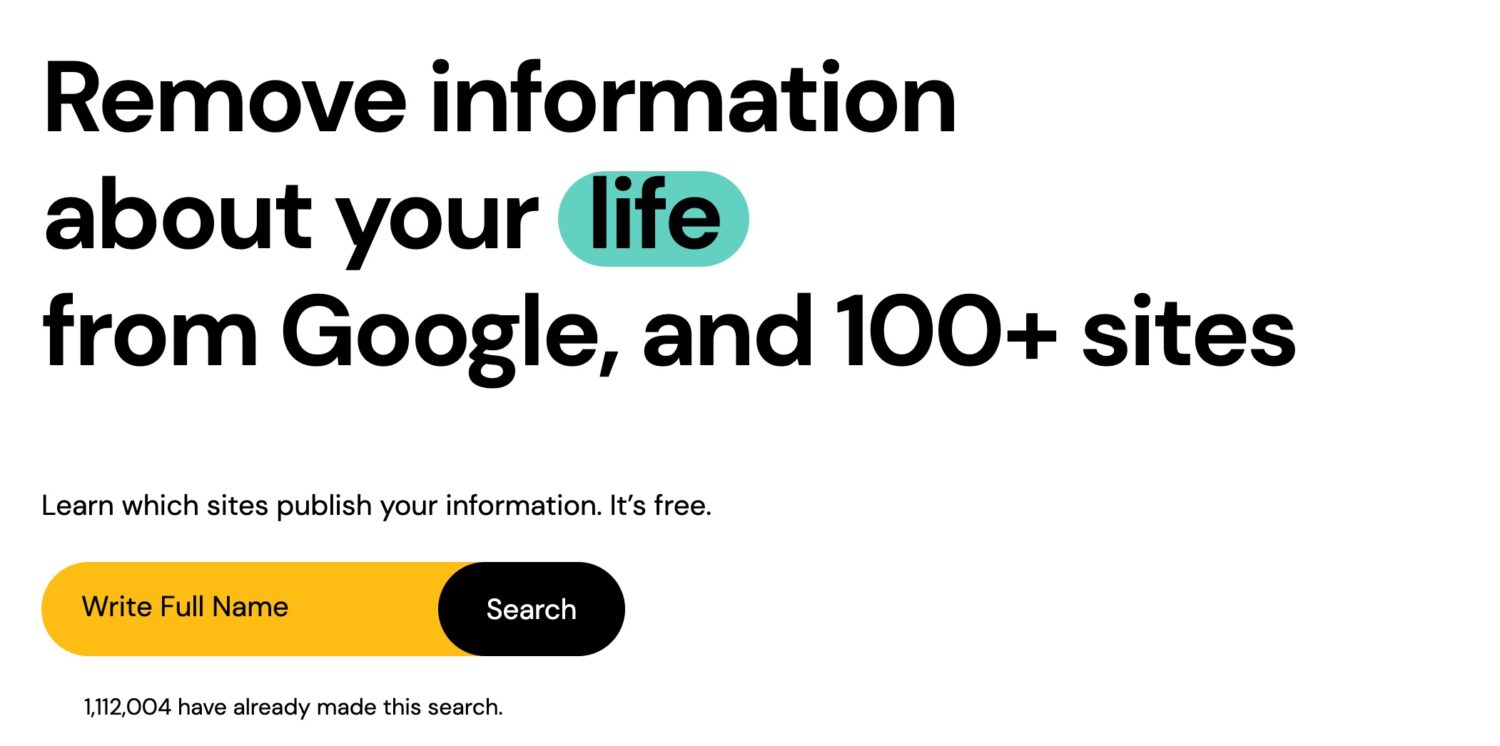 Remove Information About Your Life From Google