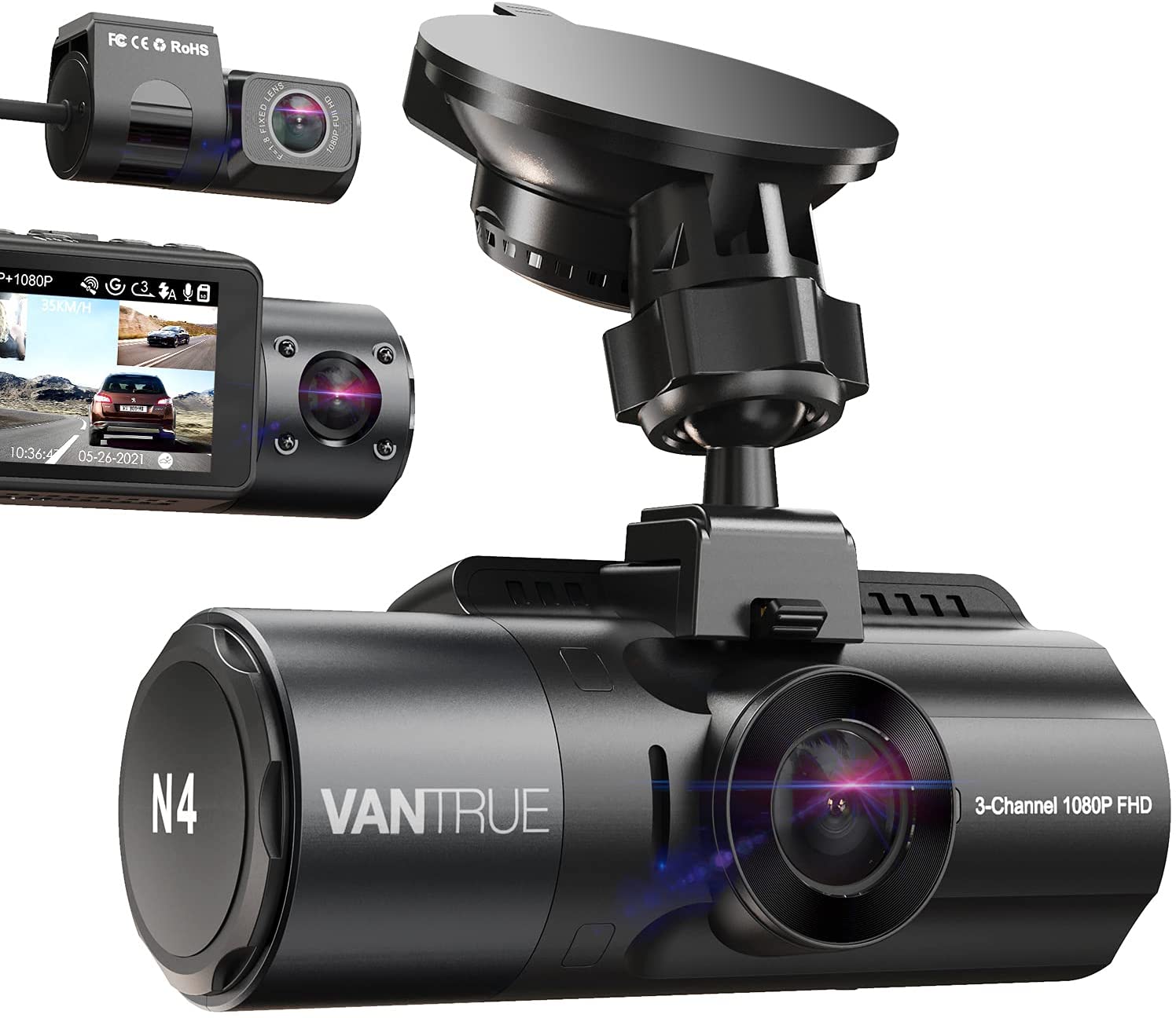 Vantrue N4 3 Channel 4K Dash Cam