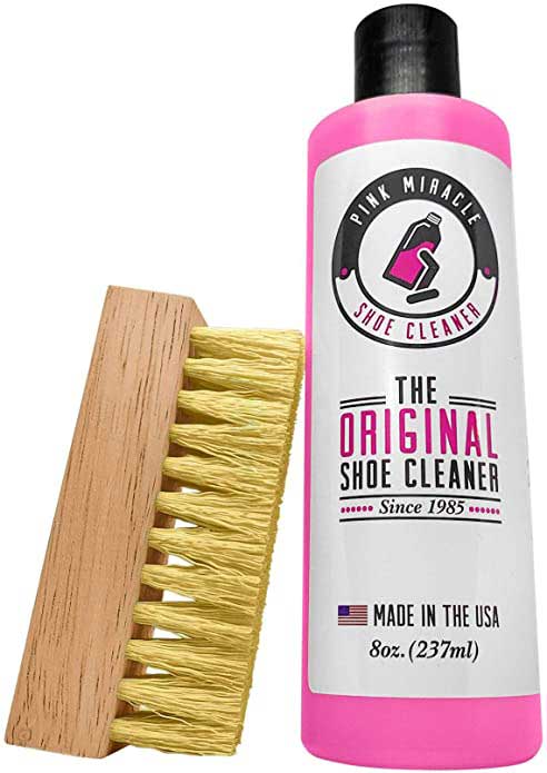 shoe brush pink cleaner