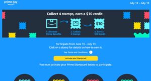 Amazon Prime - collect 4 stamps, earn a $10 credit