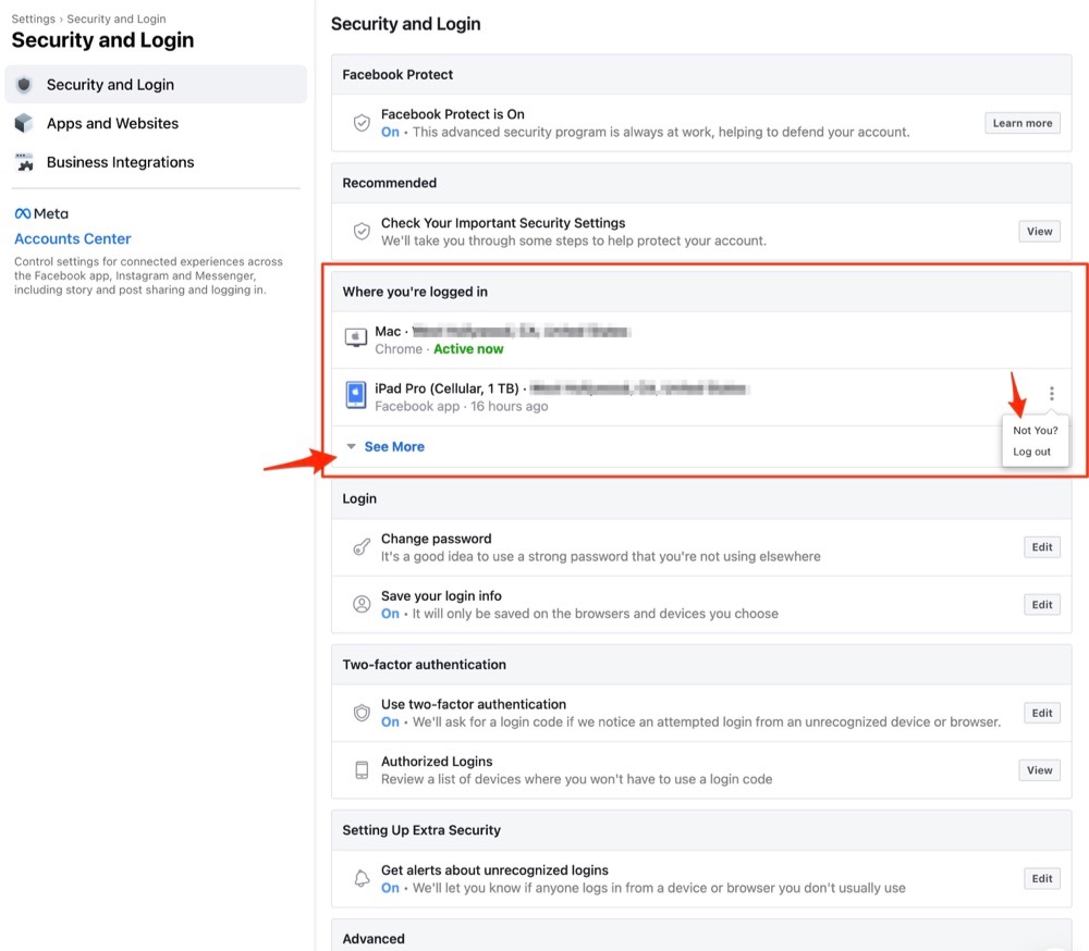 How to See Where My Facebook Is Logged In (And What to Do) - TechWiser