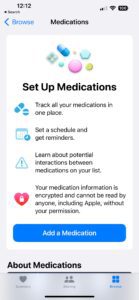 Apple Health App Medications Set Up Medications