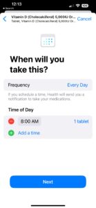 Apple Health App Medications Time Of Day