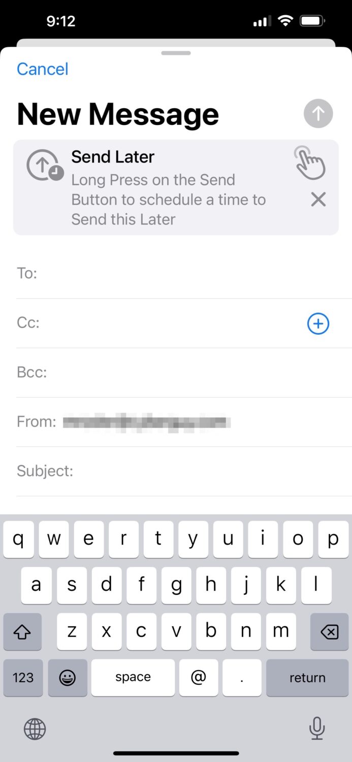 Send Email Later with iOS16