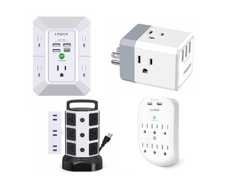 PowerCube-Cubic shaped 4 outlet plug with a switch-Original Remote