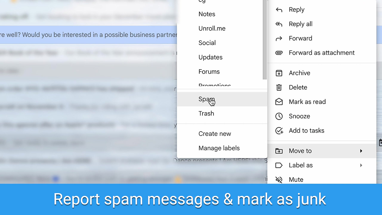 spam button