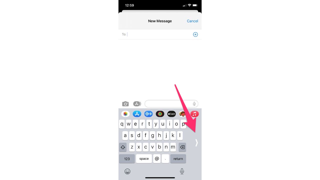 How do I enable the one-handed keyboard feature on my iPhone?