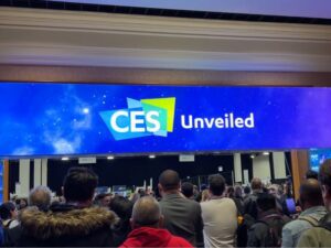CES unveiled sign