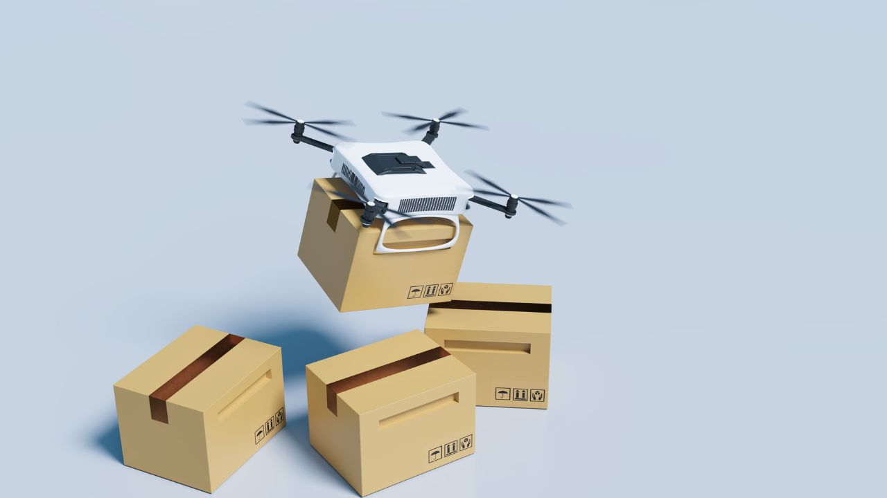 2-DRONES WITH PACKAGES