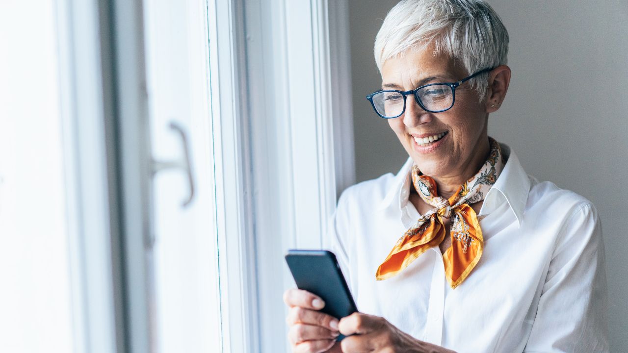 2-OLDER WOMAN ON PHONE