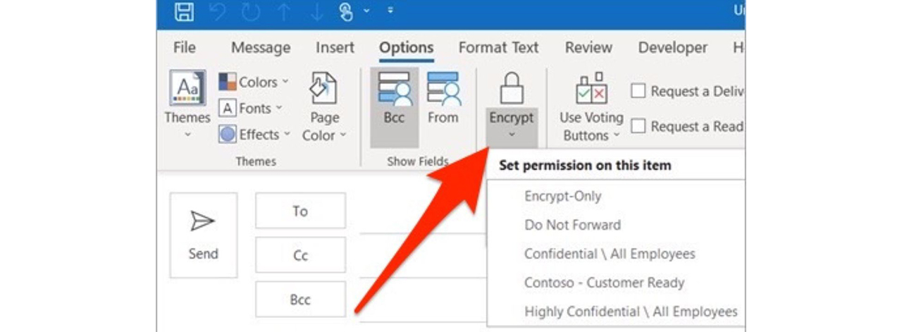 Microsoft Outlook encryption