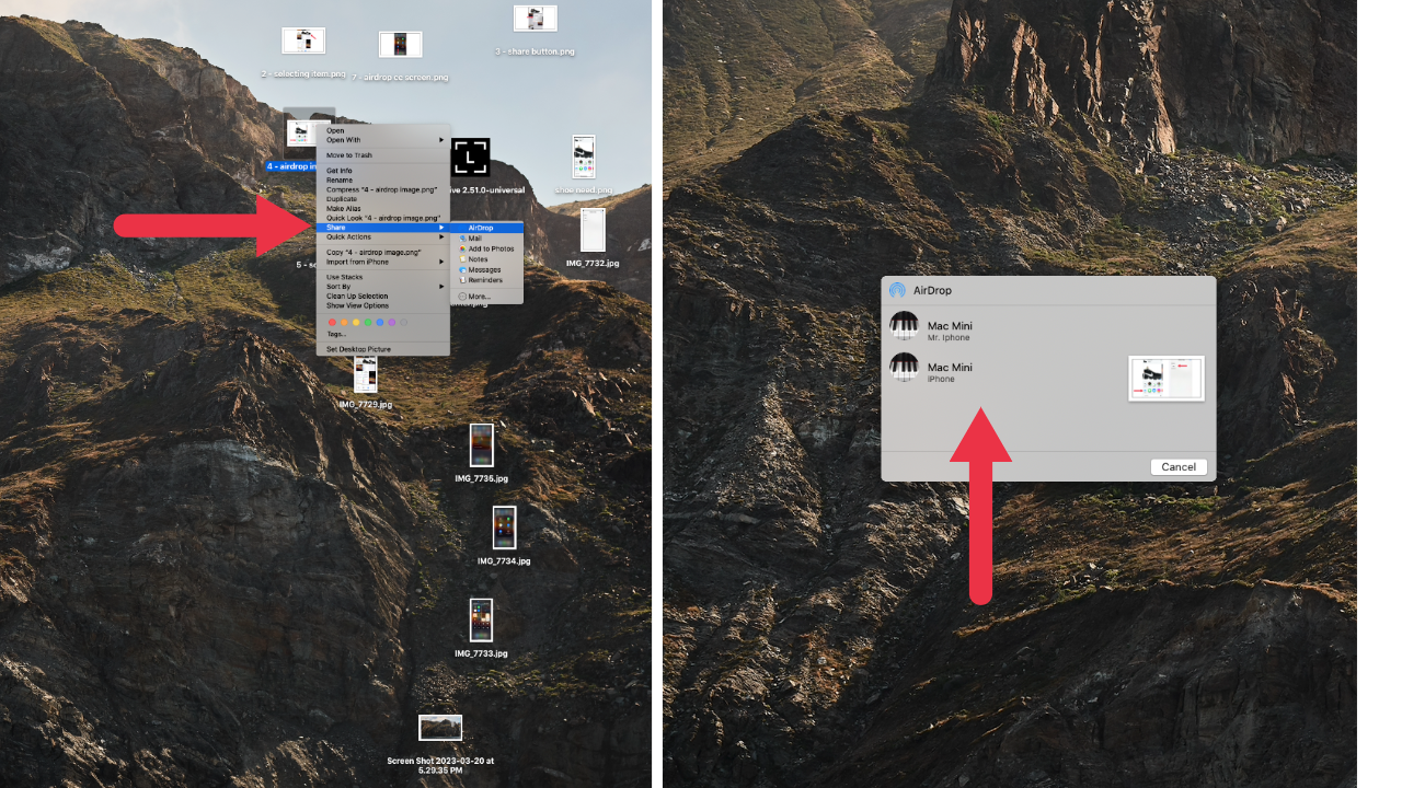 shot of macbook desktop homescreen
