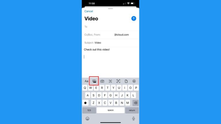 how to send a large video from your phone to your email