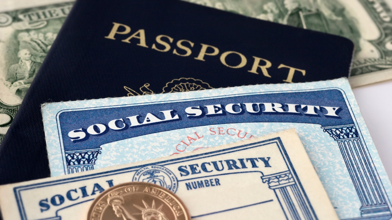 2-social security card passport