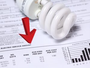 electric bill going down