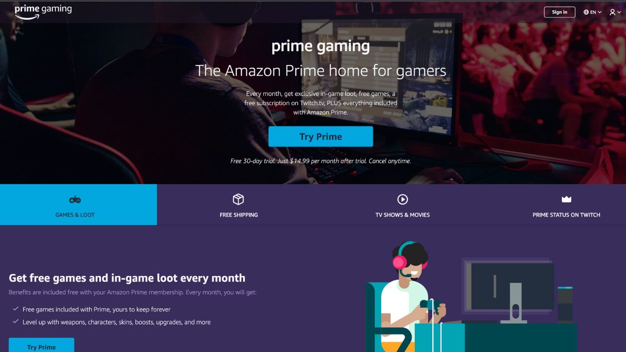 How To Get Free Prime Gaming For 30 Days ( Prime Membership) 