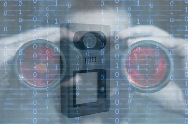 hacker spying in your digital doorbell network