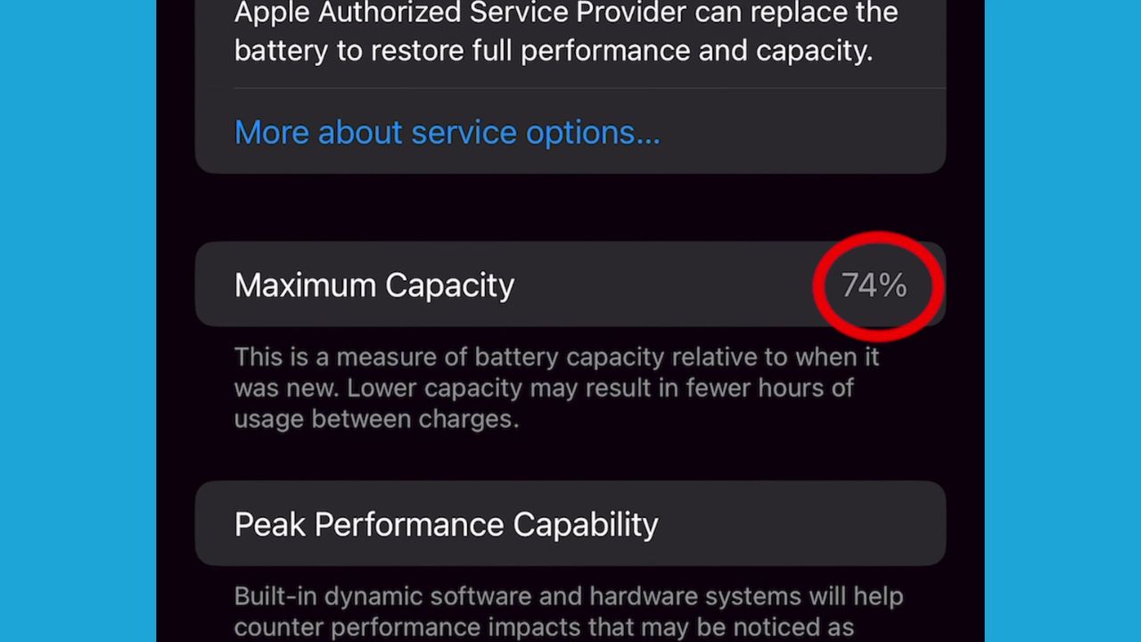 Maximum_Capacity_display_on_iphone