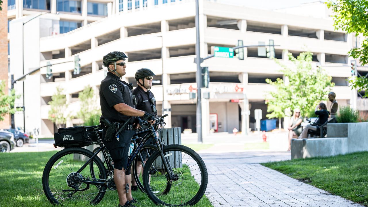 cops on a bike