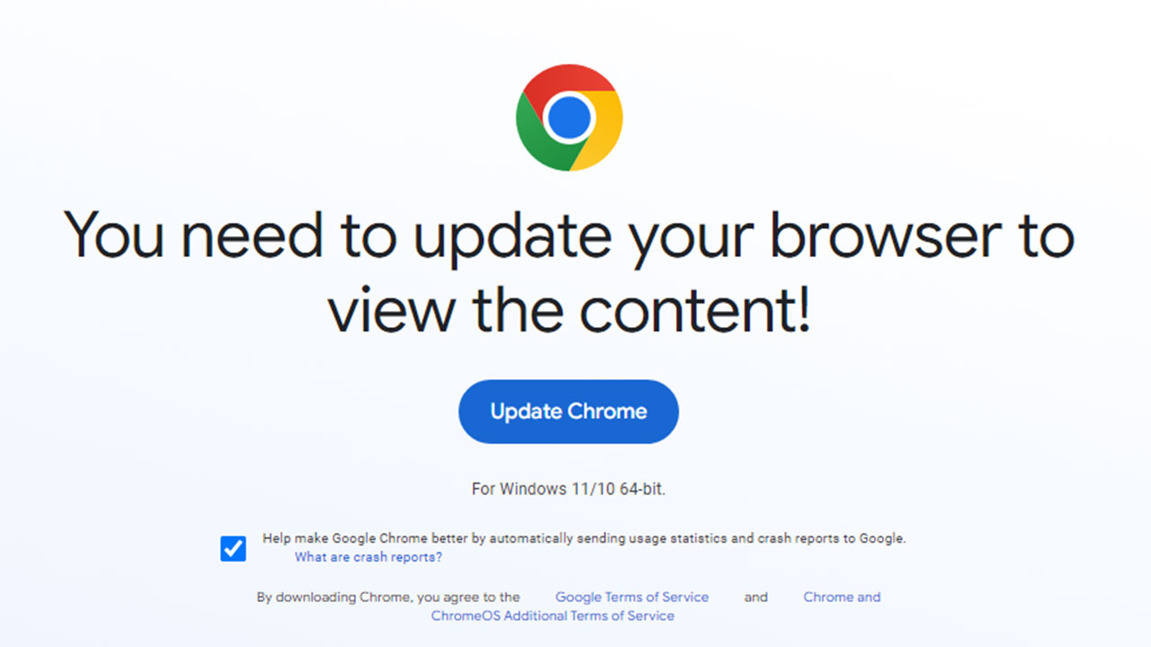 chrome browser update scam