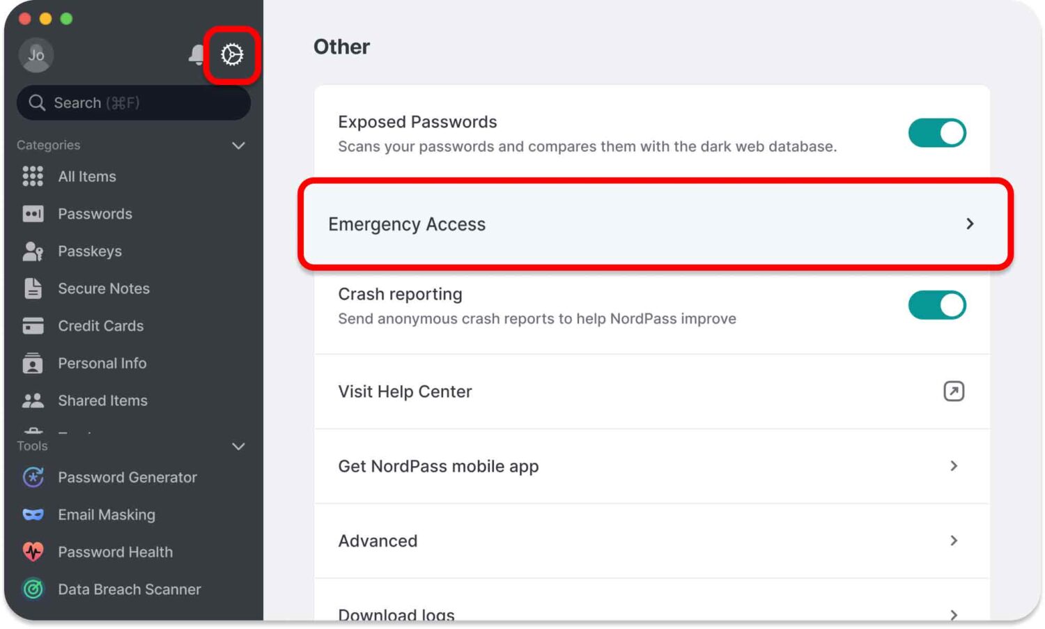 Nordpass-emergency-access