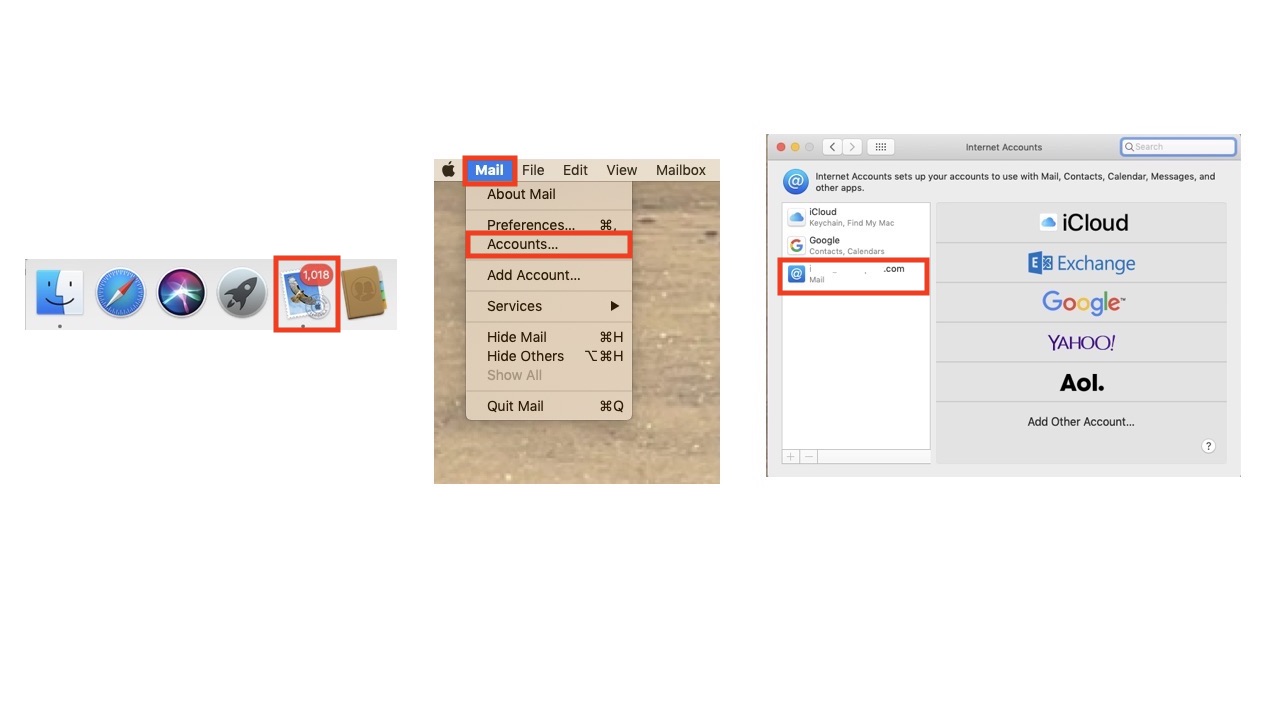 How to Check your mail setting on desktop