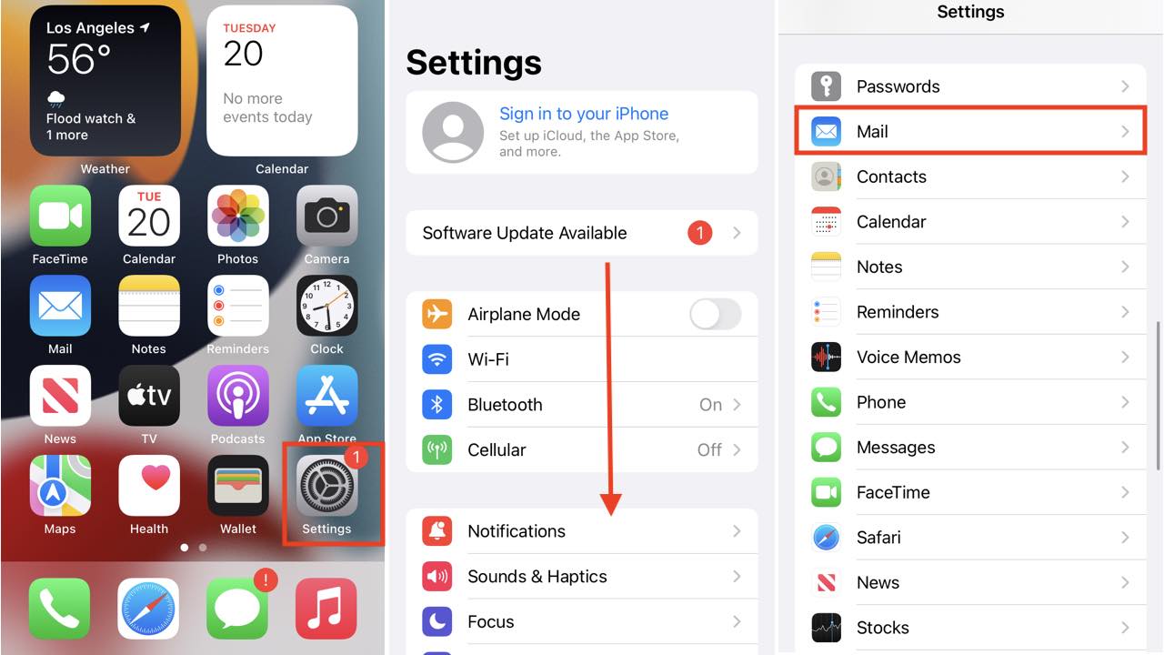 How to add your email account on iphone mail app