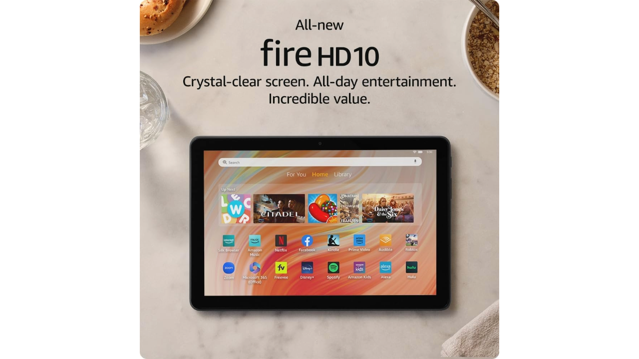 An Amazon press photo showing the Kindle 10HD.