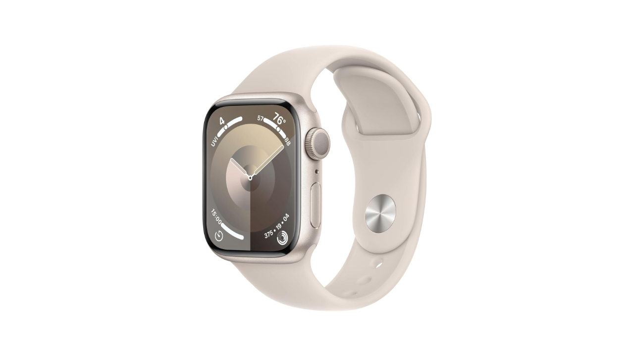 An image of the Apple Watch Series 9 on a white background.