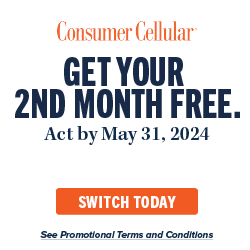 Consumer Cellular: Get your second month free