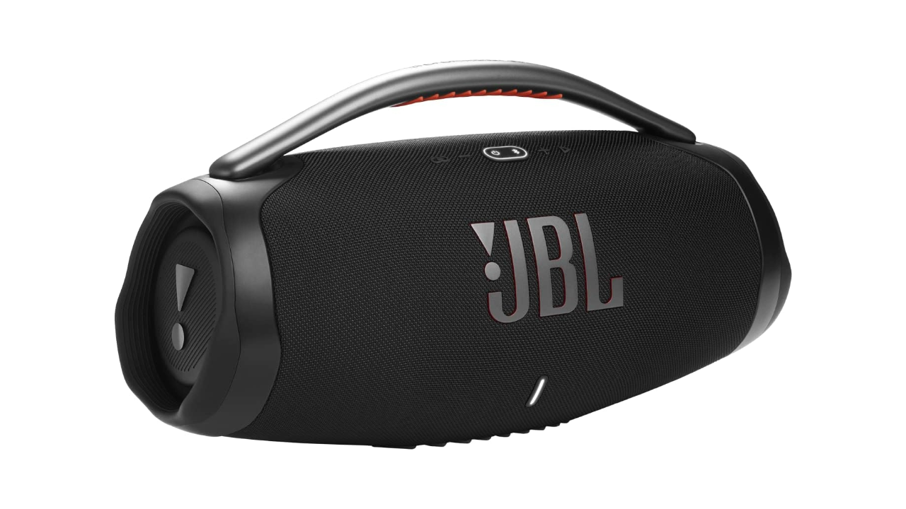 A stock photo of the JBL Boombox 3 on a white background from Amazon.