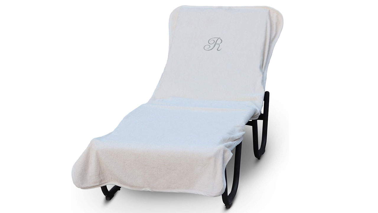 Luxury Hotel & Spa Monogrammed Pool Chaise Lounge Cover