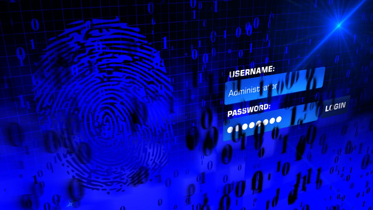 Username and password screen