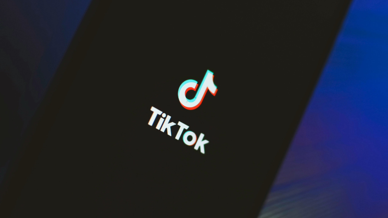 A phone with the TikTok logo.