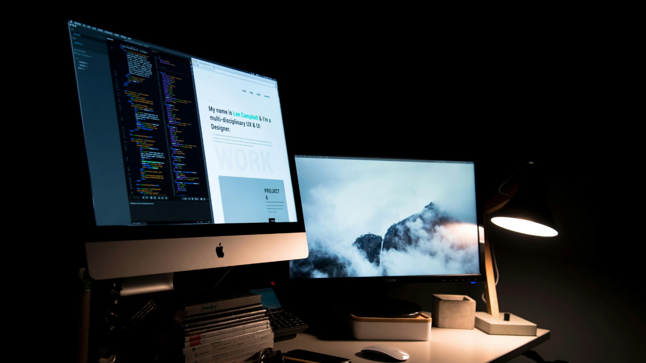 Apple Macs on display