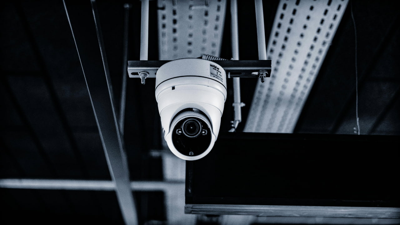 A surveillance camera.