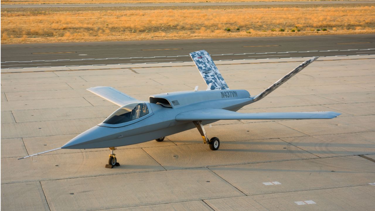 Image of Model 437 Vanguard warplane on the guard. 