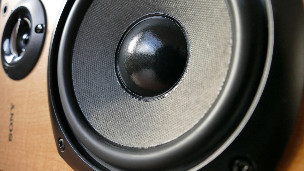 A stock photo of an image showing a speaker.