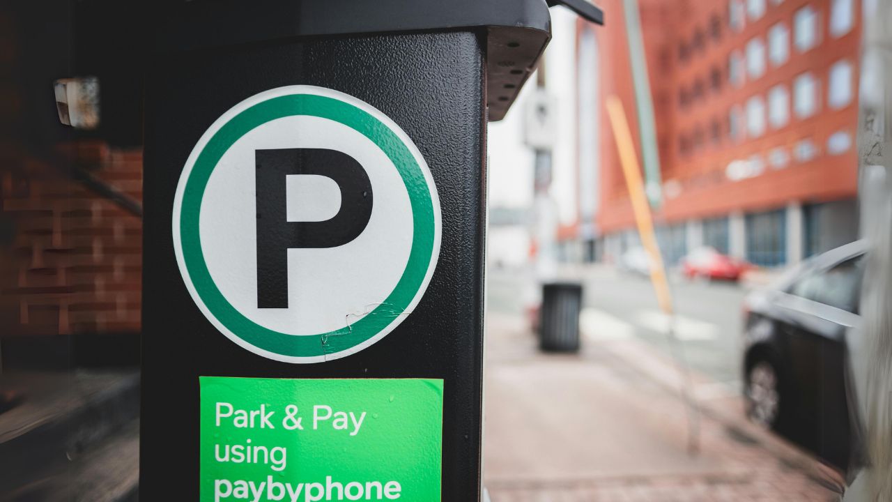 Image of public parking pay station