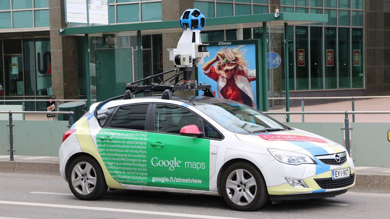 Image of Google vehicle that takes pictures of your house 