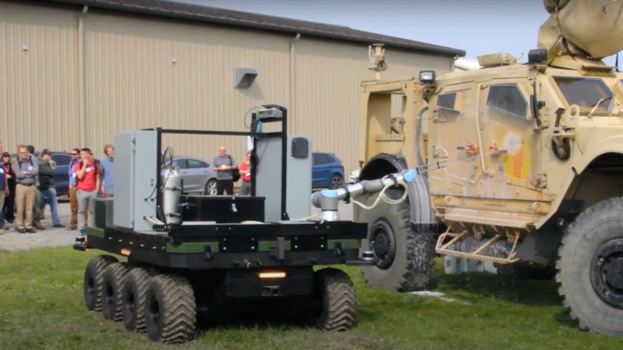 Image of an Autonomous Equipment Decontamination System