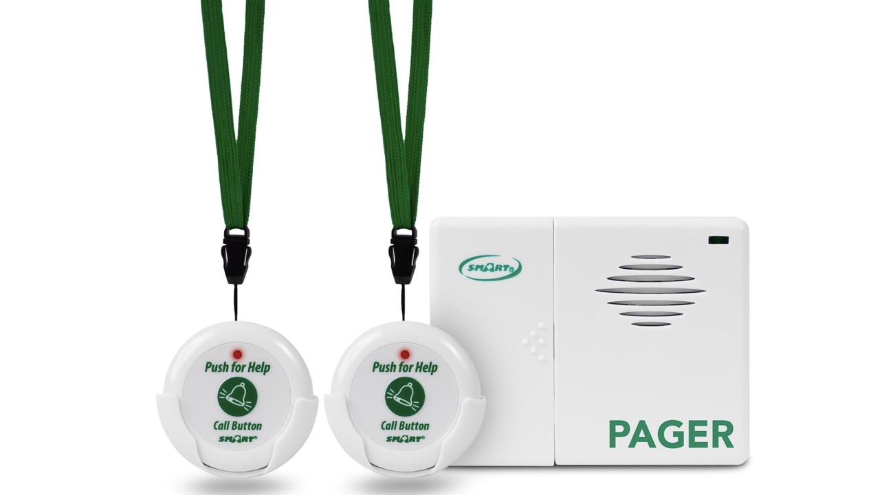 Smart Caregiver Two Call Buttons & Wireless Caregiver Pager 