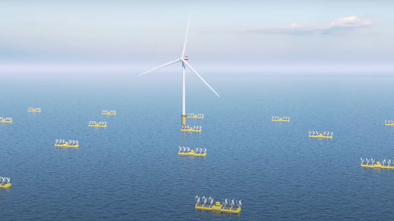 Image of floating energy platform 